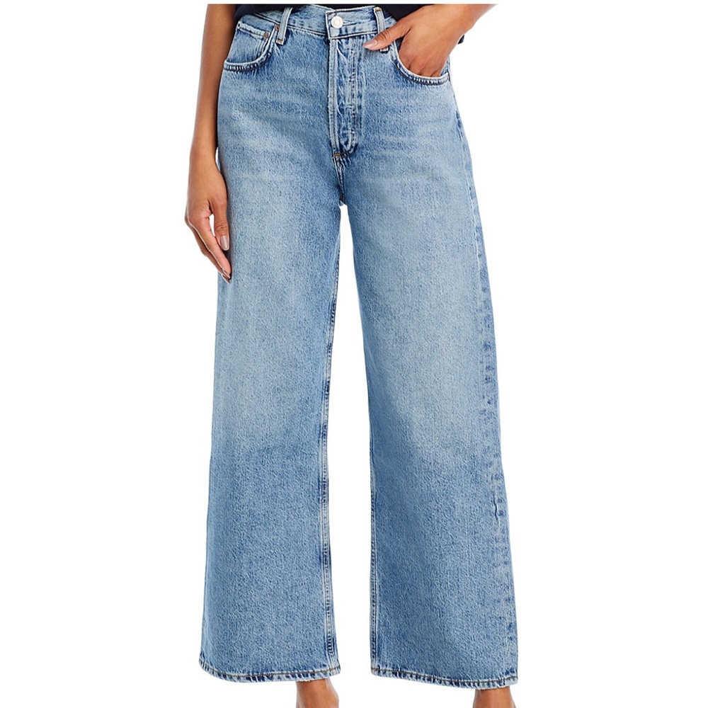 COPY - AGOLDE brand new Ren high rise wide leg jeans in disclosure